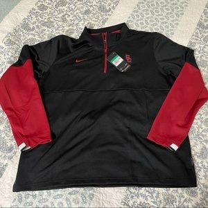 NIKE Men's NCAA USC Trojans Quarter Zip On-Field